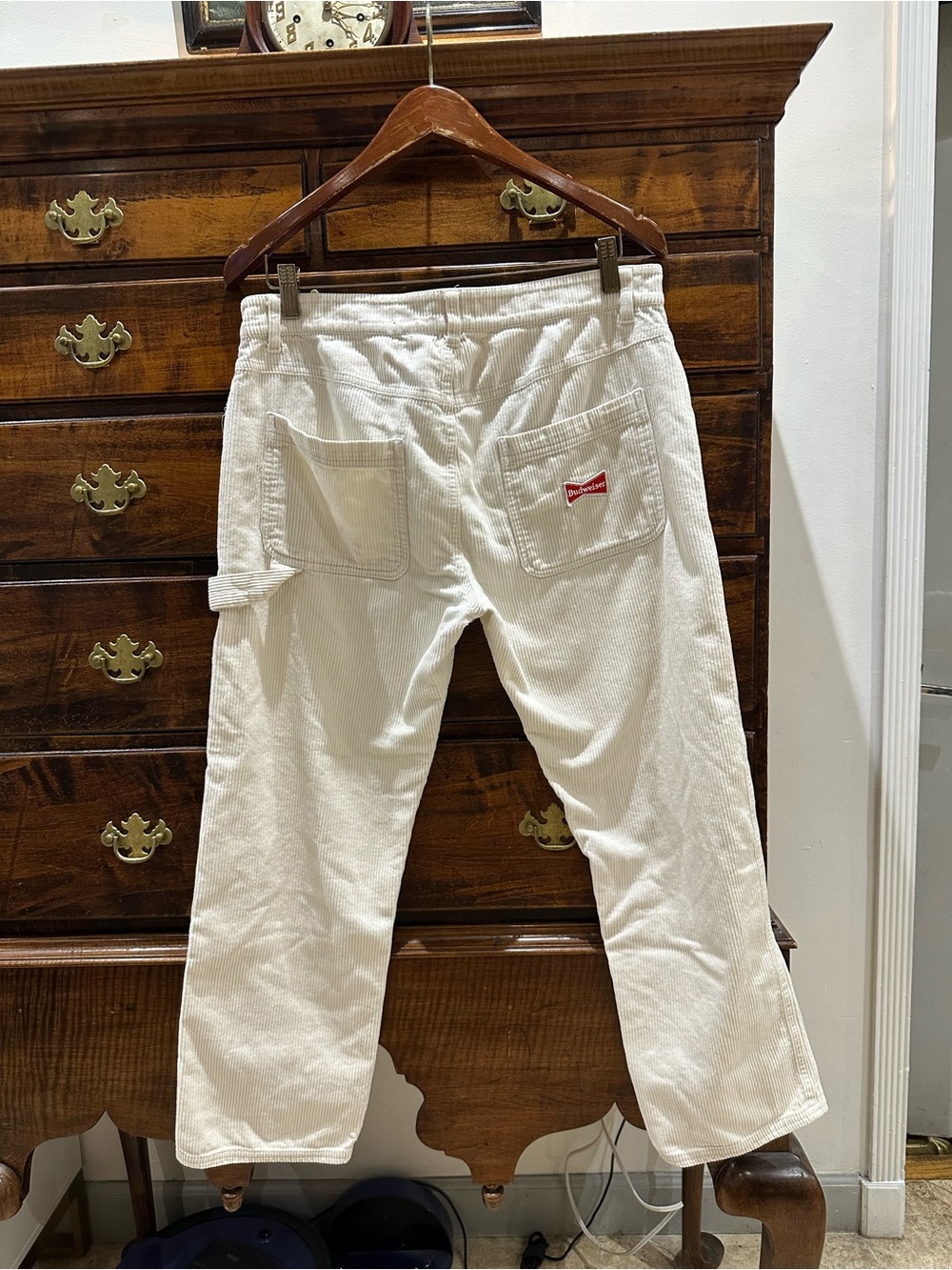 PacSun White Men's Corduroy Carpenter Pants